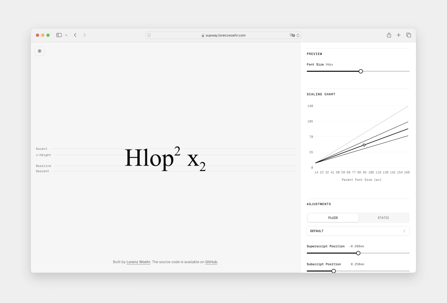 Fluid superscripts and subscripts